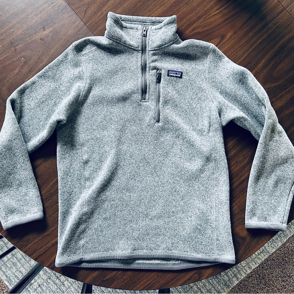 Patagonia Kids' Gray Quarter-Zip Fleece